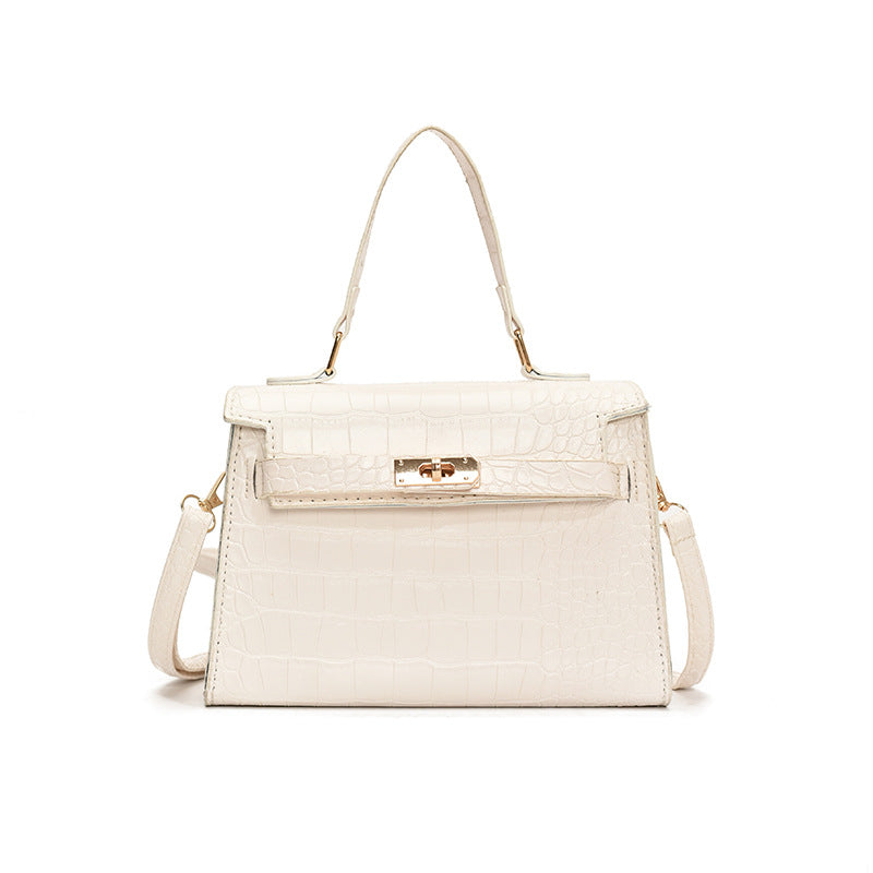 Luxurious Crocodile Embossed Handbag