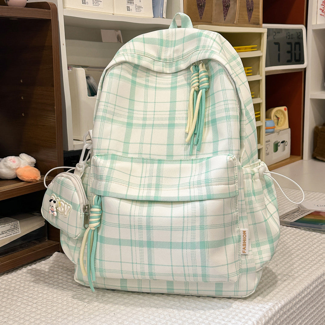 Playful Plaid Design School Backpack Kalsten