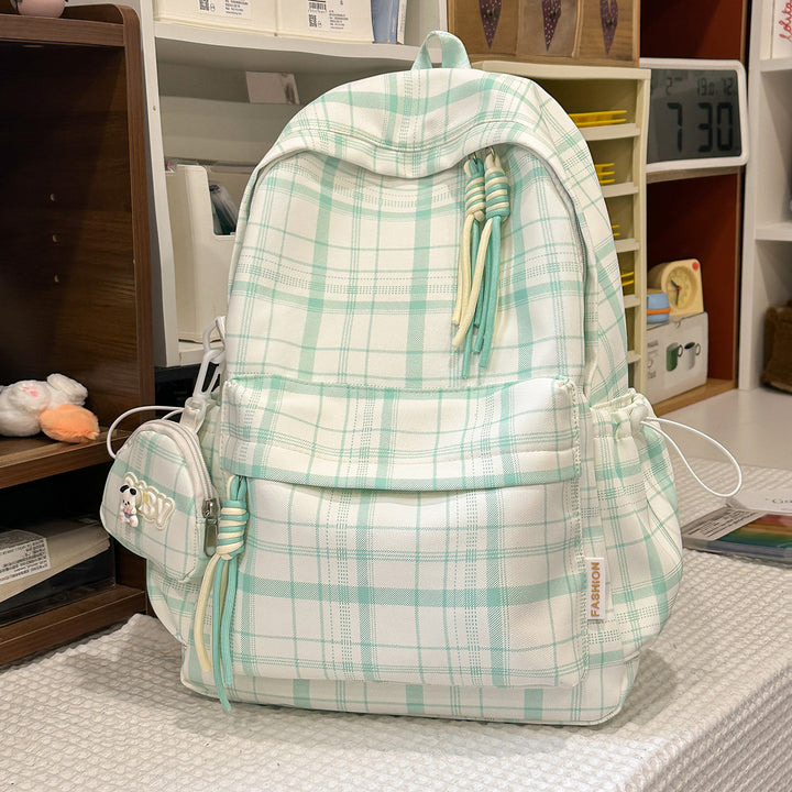 Playful Plaid Design School Backpack Kalsten