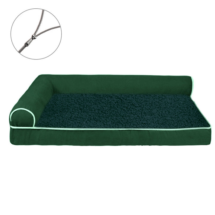 Bolstered Plush  Lounge Bed  Dog Bed