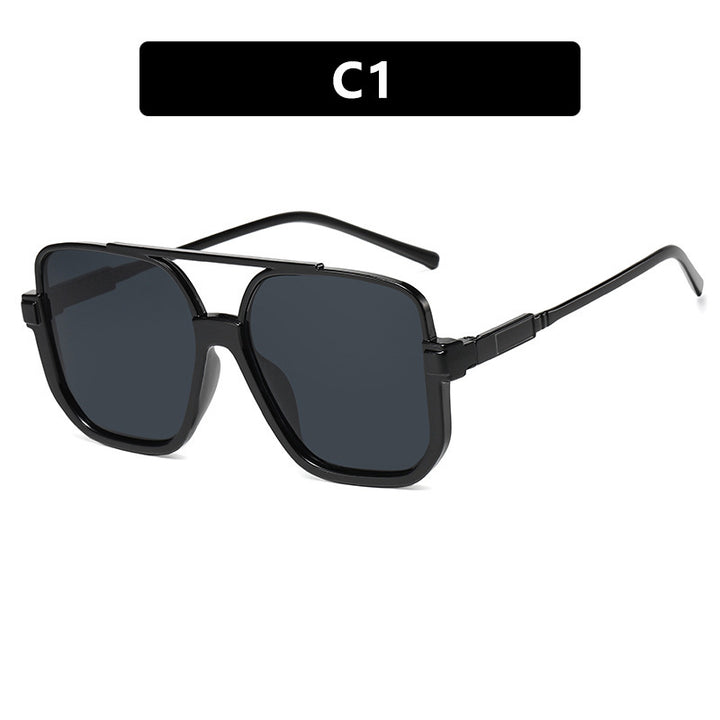 Women's trendy square sunglasses with transparent frame Kalsten