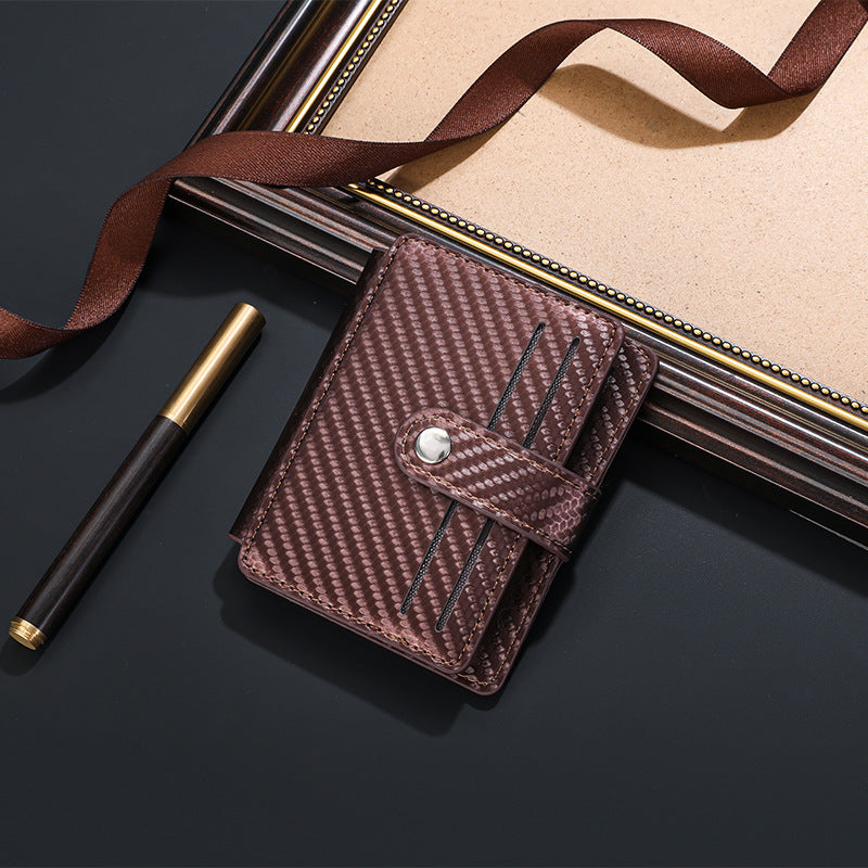 Carbon Fiber Textured Compact Wallet Kalsten