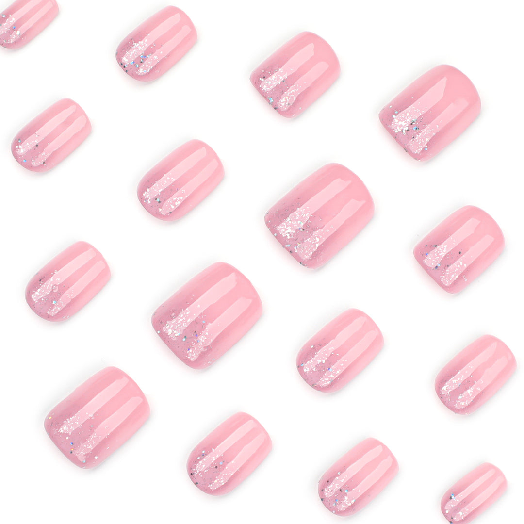 Artful Nail Tips with Glitter Accents Kalsten
