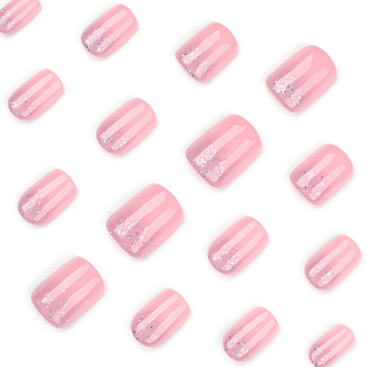 Artful Nail Tips with Glitter Accents Kalsten