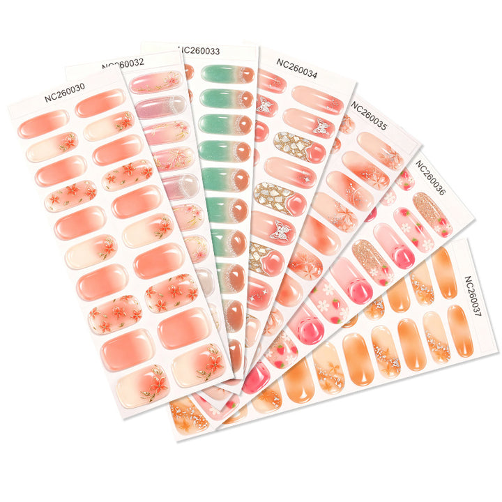 Premium Floral Press-On Nail Art