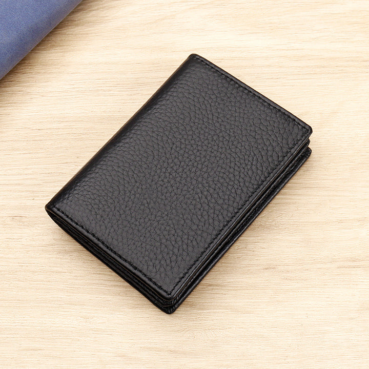 Textured Leather ID Card Wallet kalsten