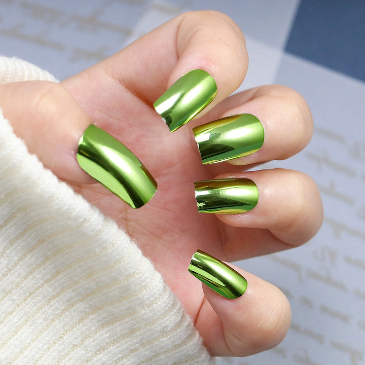 Chrome Finish Press-On Nails Kalsten