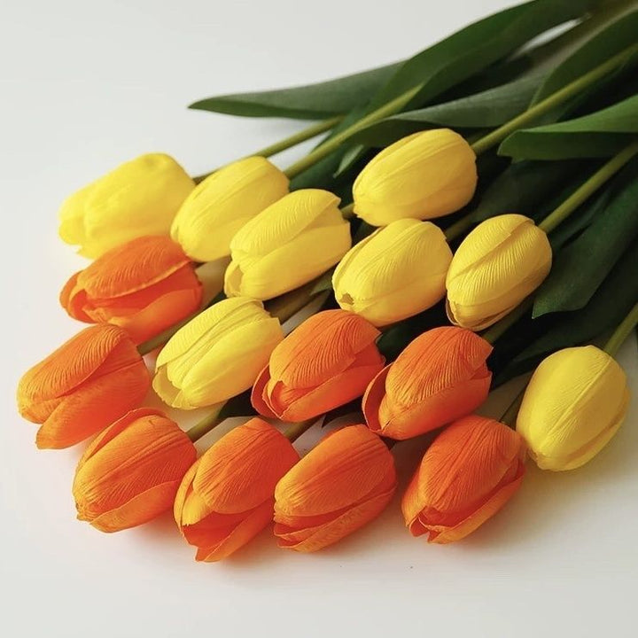 Realistic Artificial Tulip Flower Bouquet
