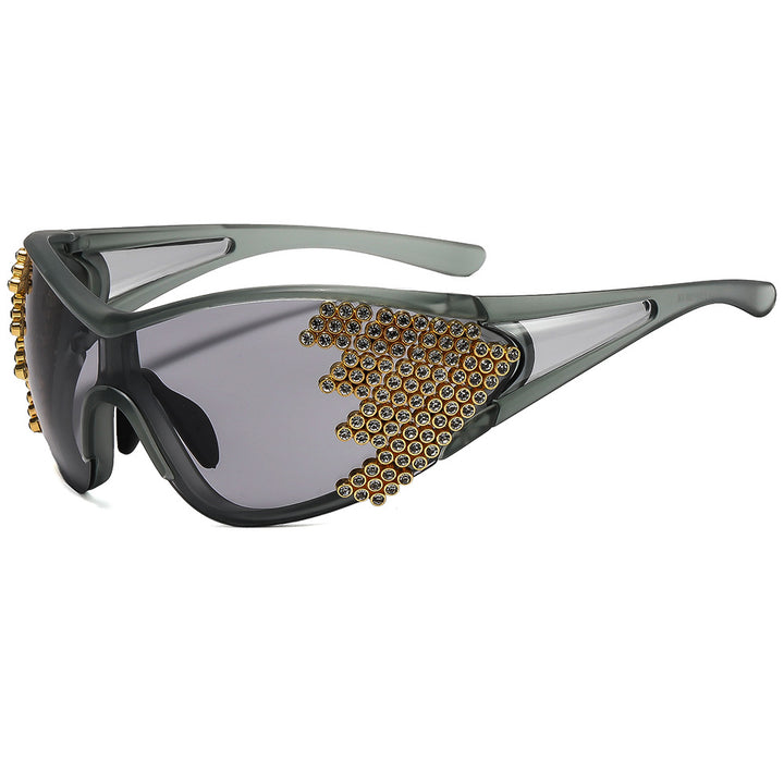 Ladies sporty sunglasses with sparkling decor Kalsten