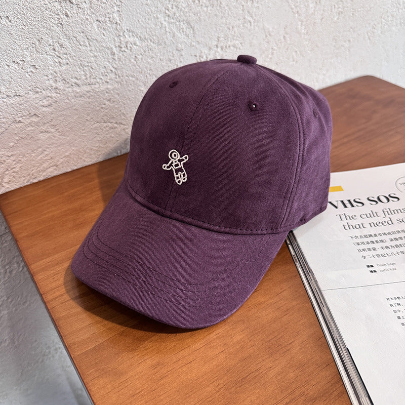 Relaxed Fit Cotton Cap with Unique Embroidery