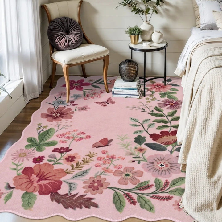 Elegant Floral Design Area Rug
