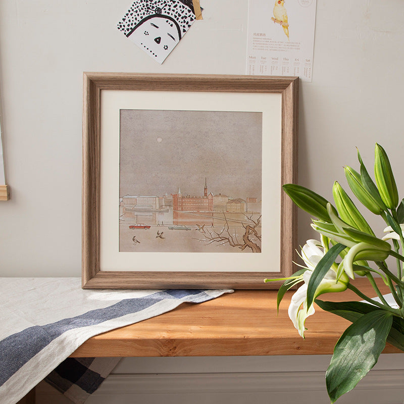 Wooden Artwork Display Frame for Home Decor