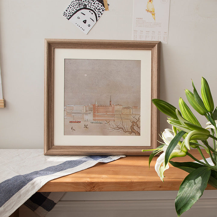 Wooden Artwork Display Frame for Home Decor
