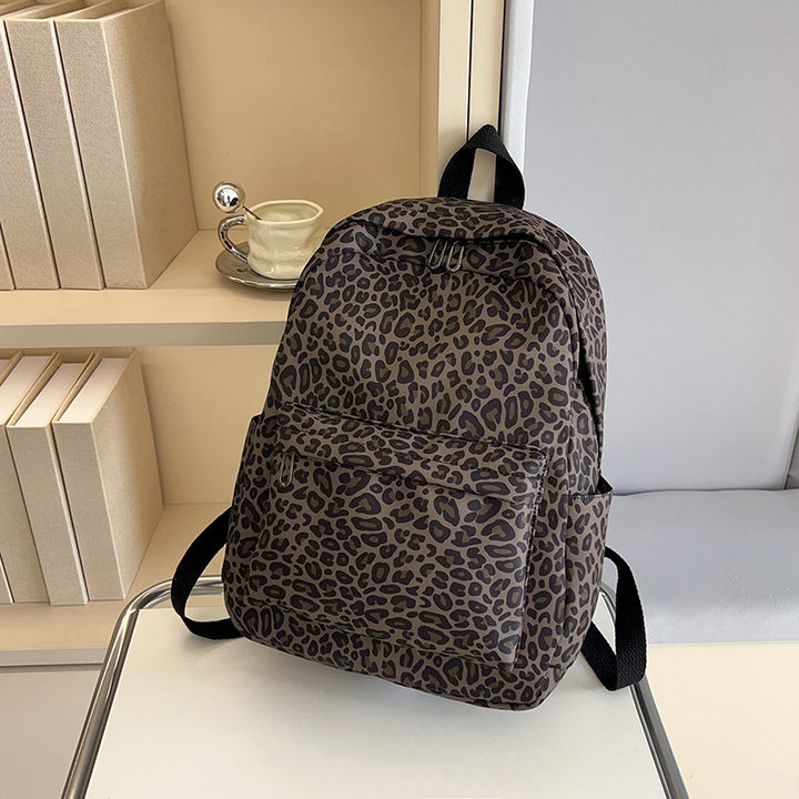 Stylish Backpack in Leopard Print Kalsten