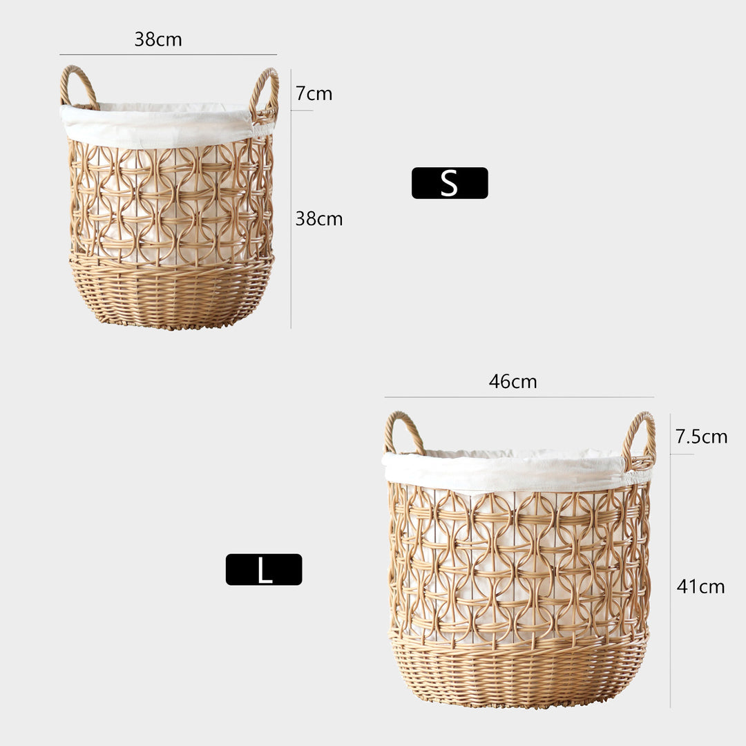 Handwoven storage basket made of natural material Kalsten