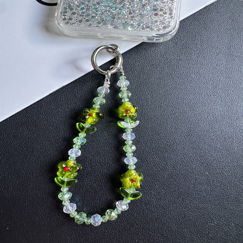 Floral Beaded Keychain Chain Kalsten