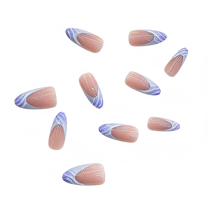 Artistic Watercolor Press-On Nail Set Kalsten