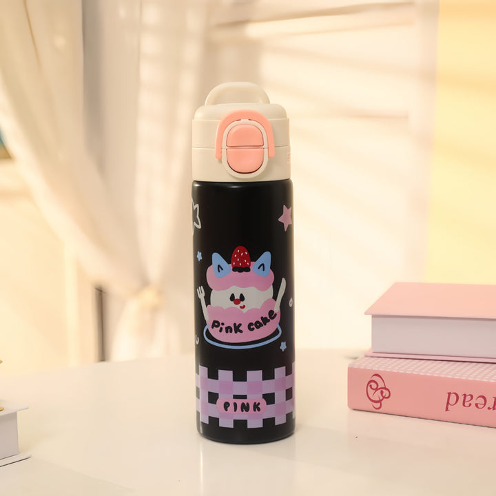 Insulated drinking bottle with cute design and practical closure Kalsten