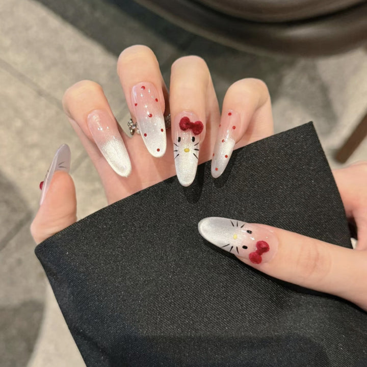 Decorative Press-On Nail Art Set with Character Design Kalsten