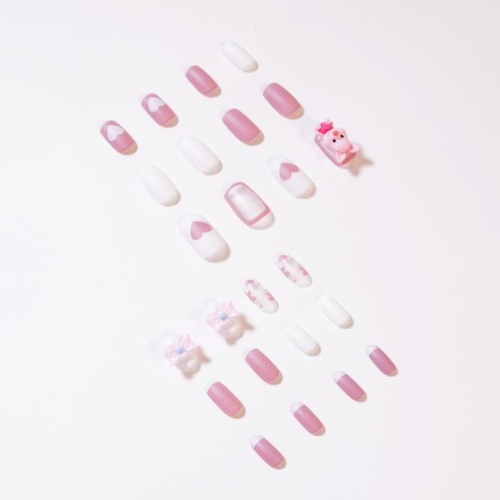 Artificial nail art with playful animal design Kalsten