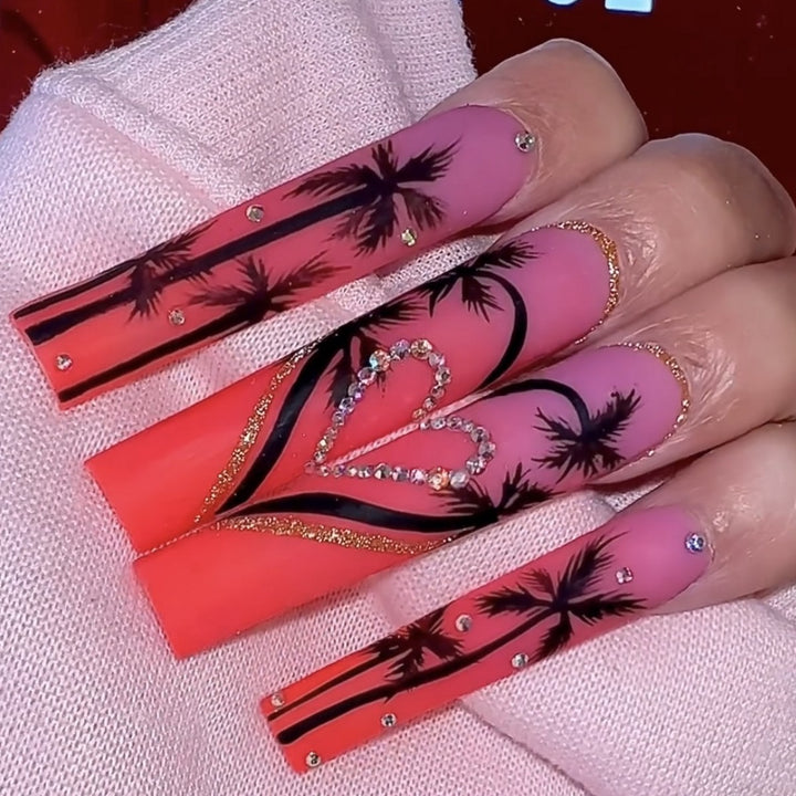 Creative artificial nails in modern palm design Kalsten