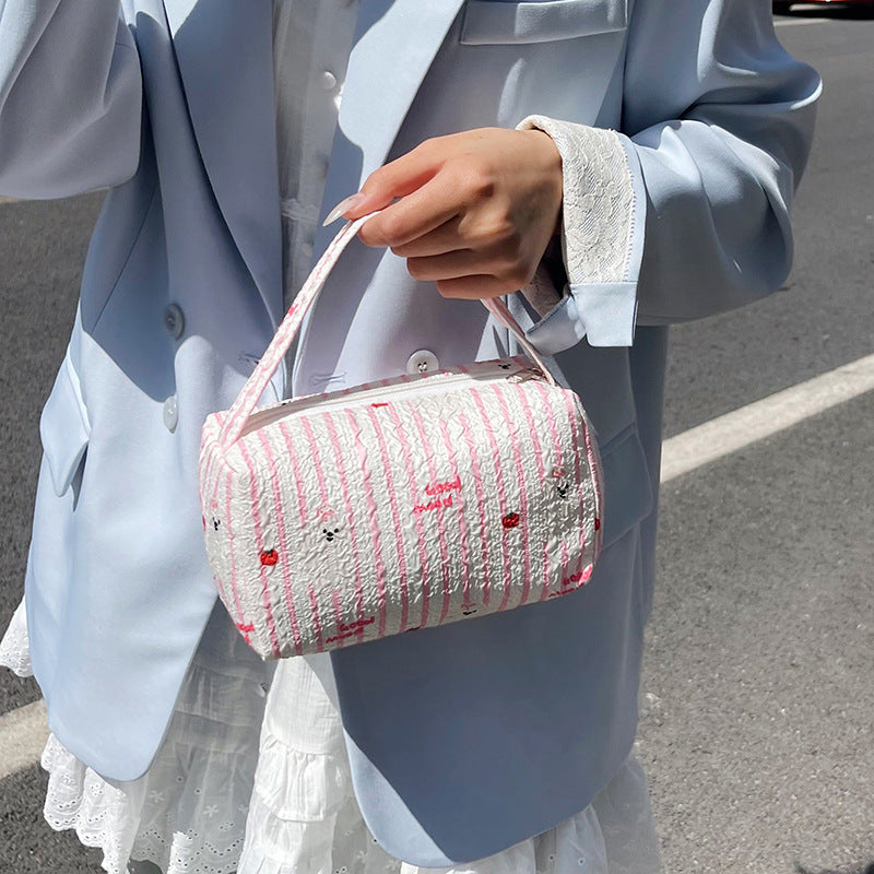 WoCharming Quilted Travel Cosmetic Bag Kalsten