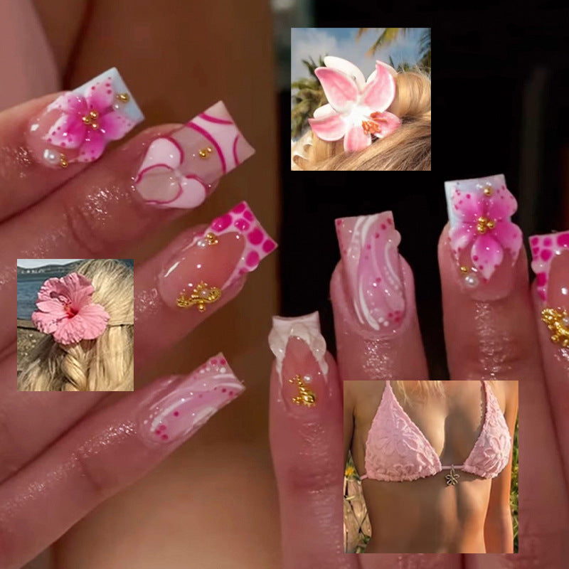 Artistic 3D Decorative Press-On Nail Tips Kalsten