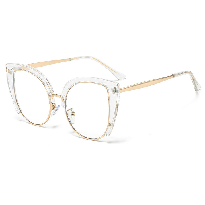 Women Fashion Cat-Eye Glasses made of Plastic with Metal Accents Kalsten