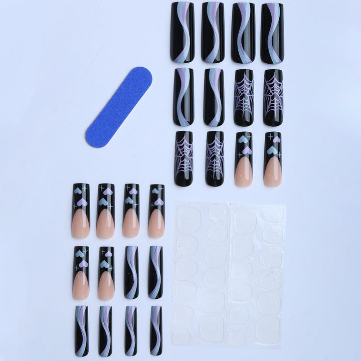 Artificial Nail Extensions with Trendy Design Kalsten