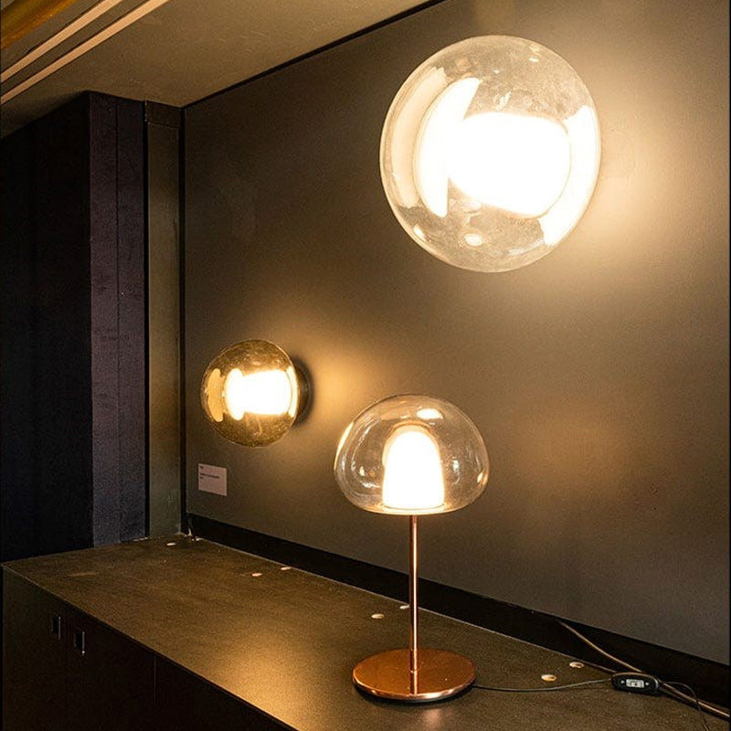 Modern Transparent Glass Table Lamp