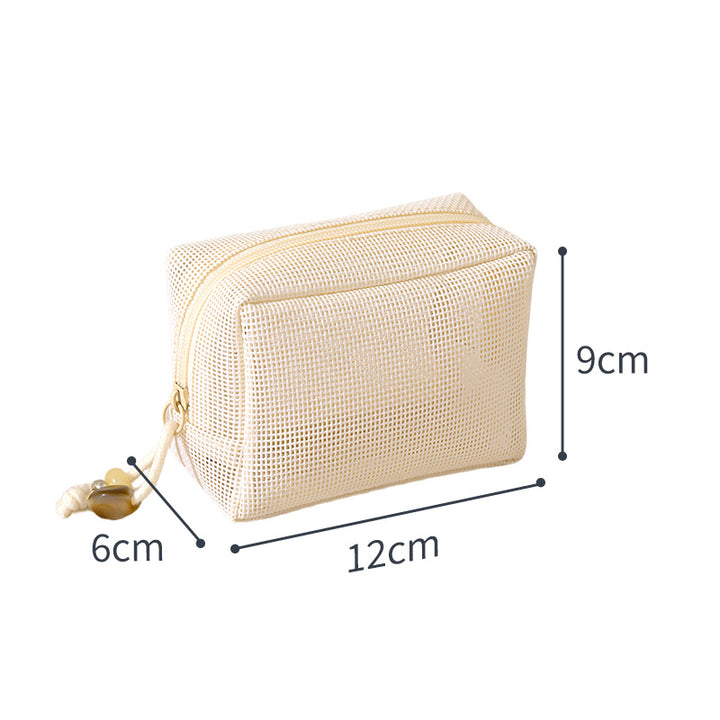 Mesh Zippered Toiletry Pouch Kalsten