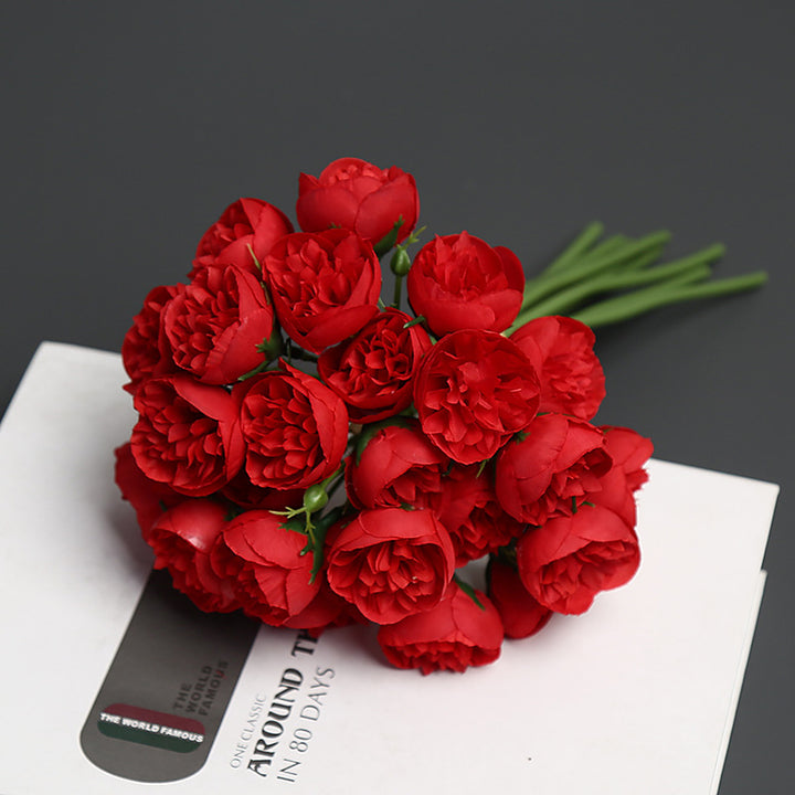 Realistic Faux Flower Bouquet