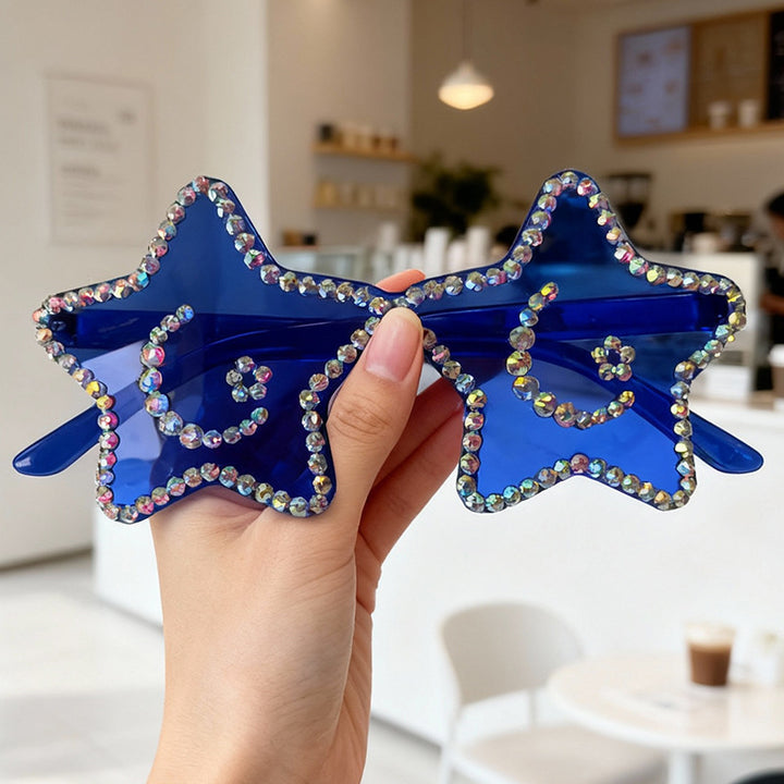 Star-Shaped Rhinestone Sunglasses Kalsten