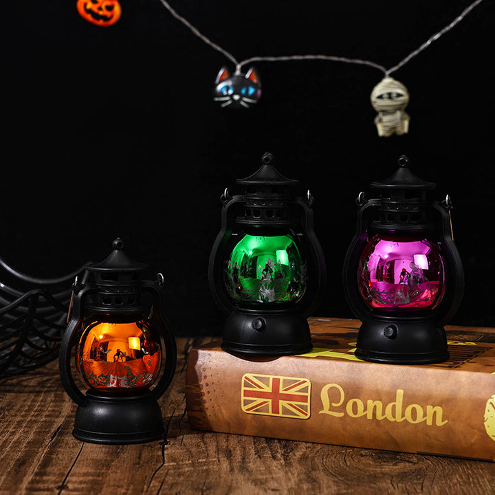 Nostalgic Lantern with Christmas Scenes Kalsten