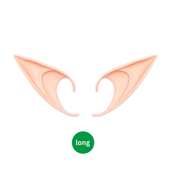 Realistic silicone elf ears for sticking on short model