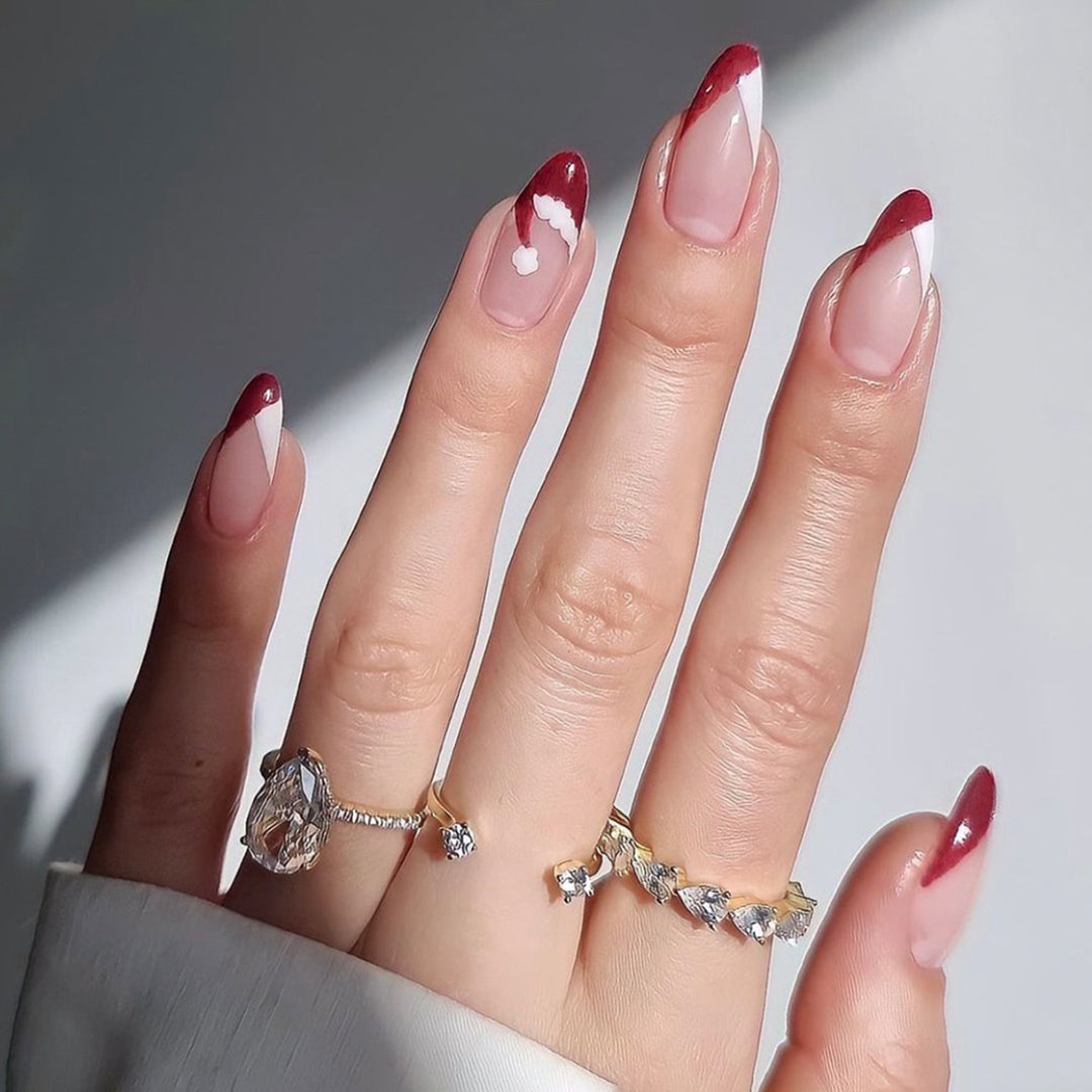 Artificial nail set with elegant pointed accents Kalsten