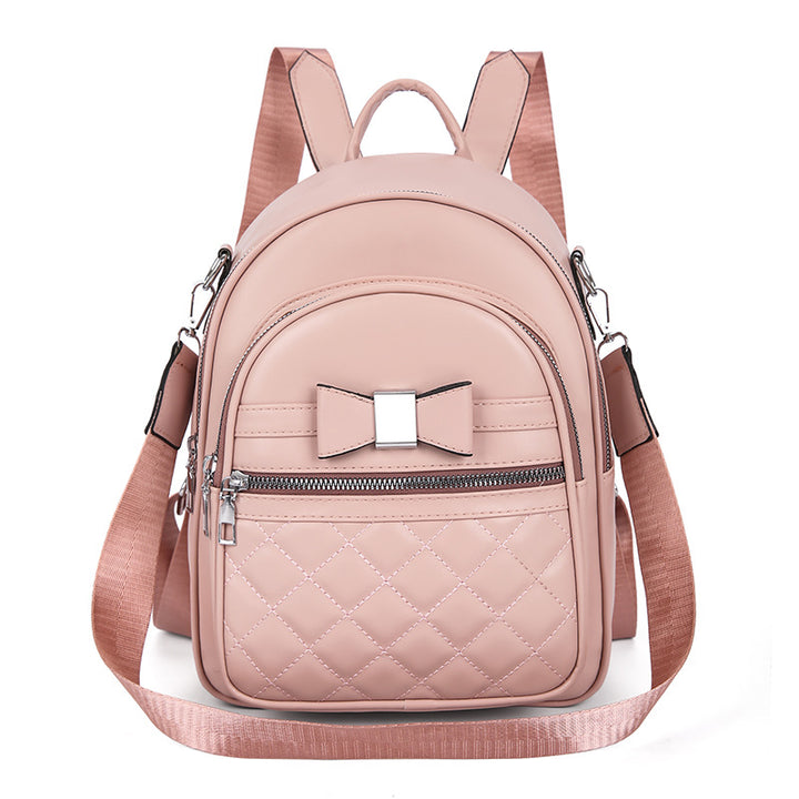 Bow Knot Quilted Backpack