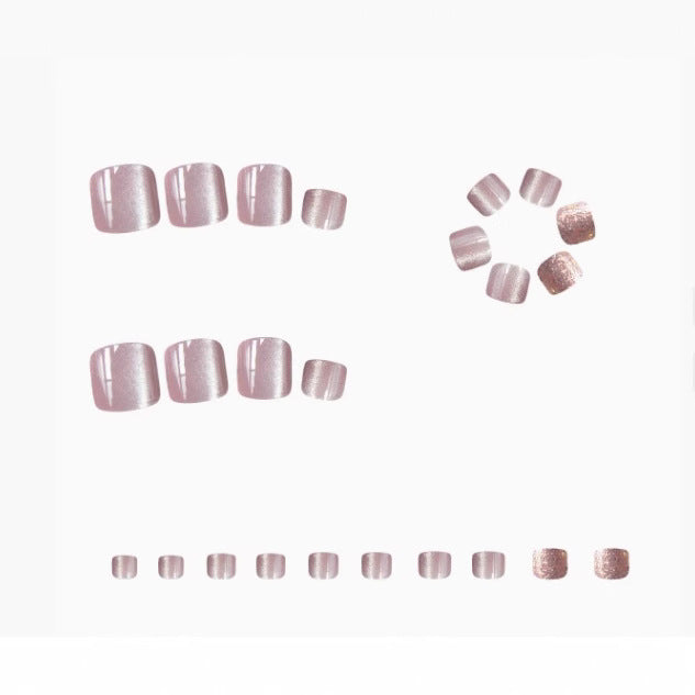 Decorative Glittered Toe Nail Art Kalsten