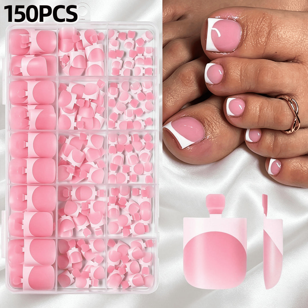 Premium French Tip False Nail Set Kalsten