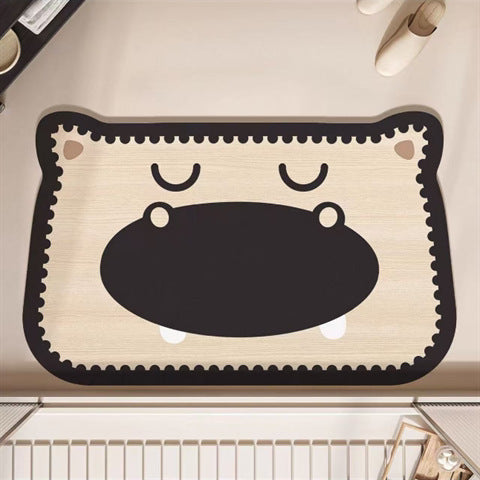 Cartoon Cat-Shaped Area Mat