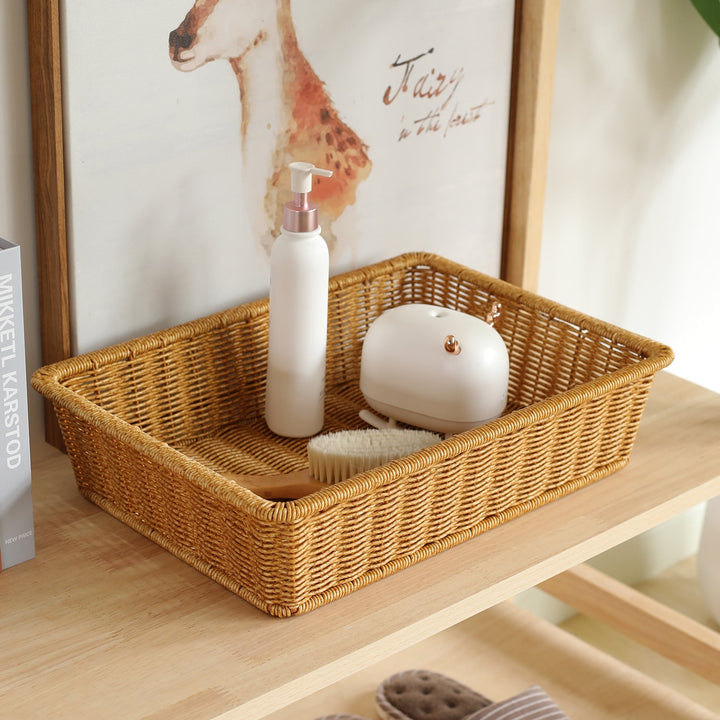 Handwoven Rectangular Storage Basket Kalsten