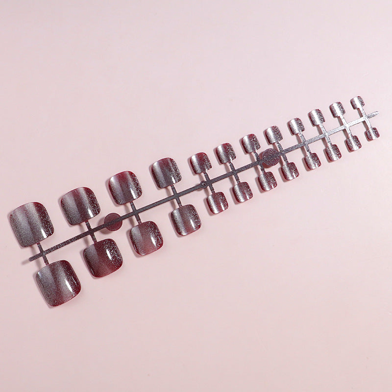 Glittering Press-On Toe Nail Set Kalsten