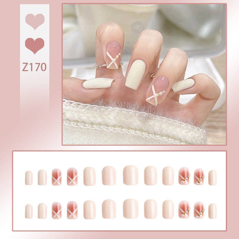 Acrylic nail set with elegant and playful design Kalsten