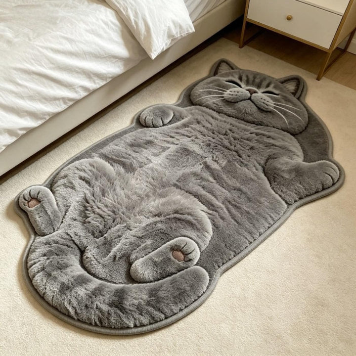 Cute Cat-Shaped Bath Mat