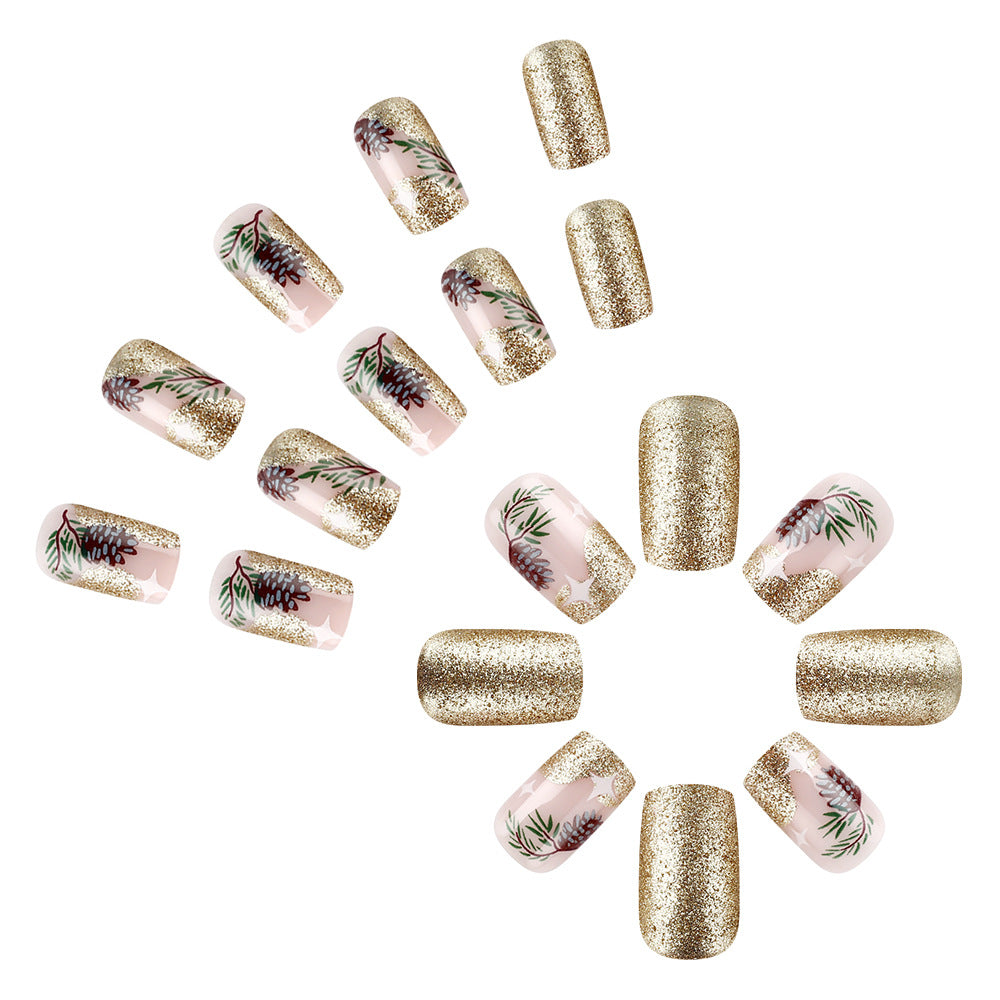 Artistic Holiday-Themed Press-On Nail Art Kalsten