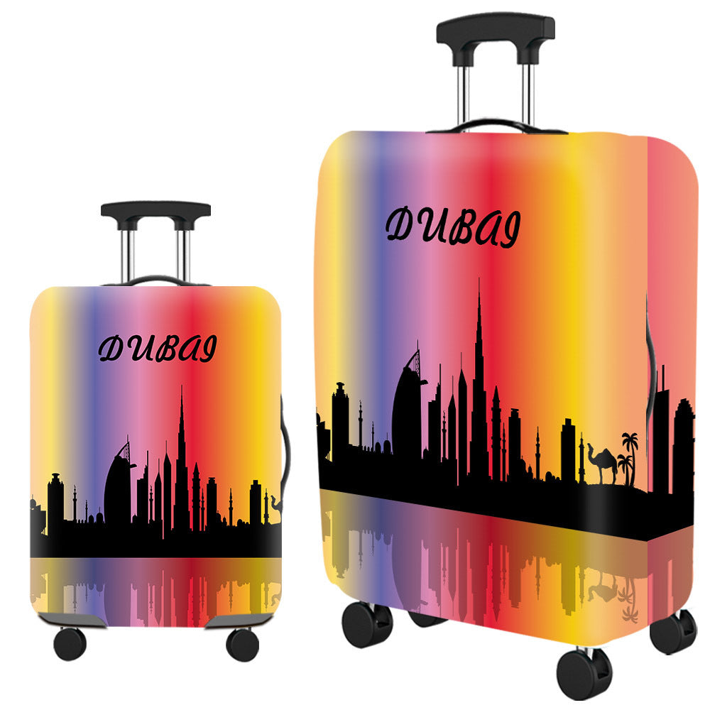 Women's Hard Shell Suitcase with Modern Geometric Design Kalsten