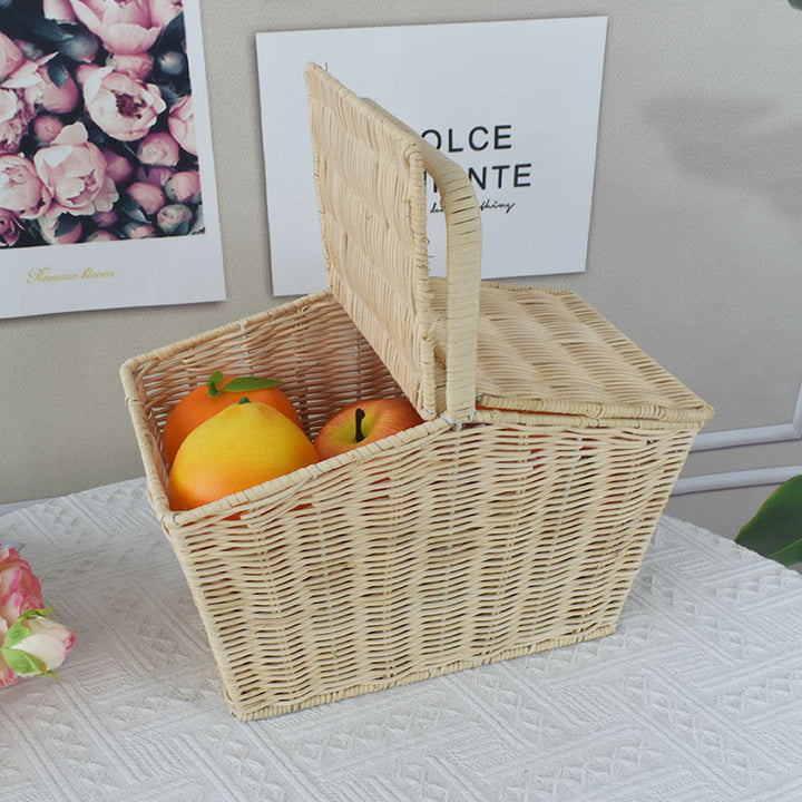 Handwoven Picnic Storage Basket Kalsten