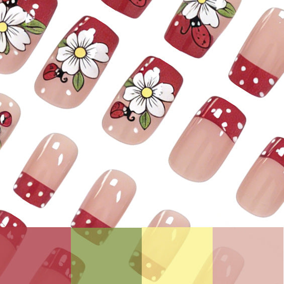 Cute Floral Nail Art Enhancements Kalsten