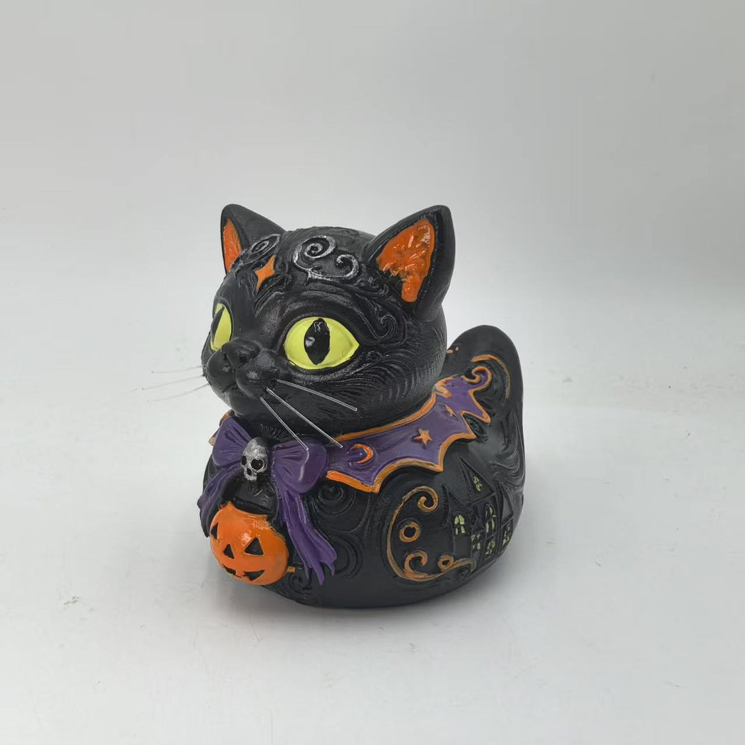 Decorative Halloween Cat Figurine Kalsten