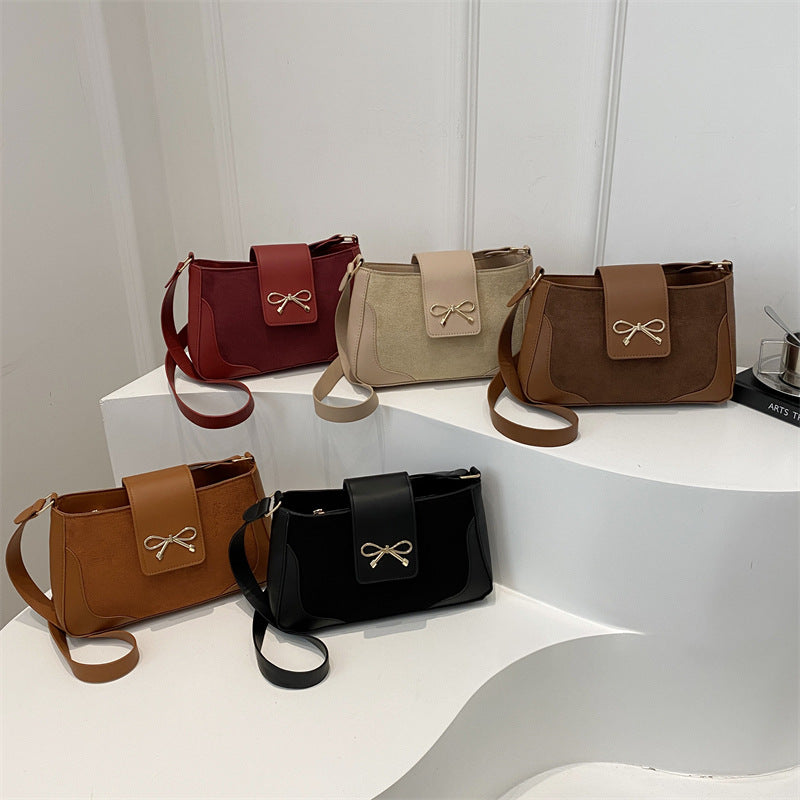 Stylish Faux Suede Handbag Kalsten